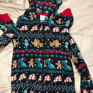 Cat & Jack Dinosaur Holiday Hooded Onesie